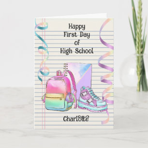 Ermutigung des ersten Tages der High School Karte