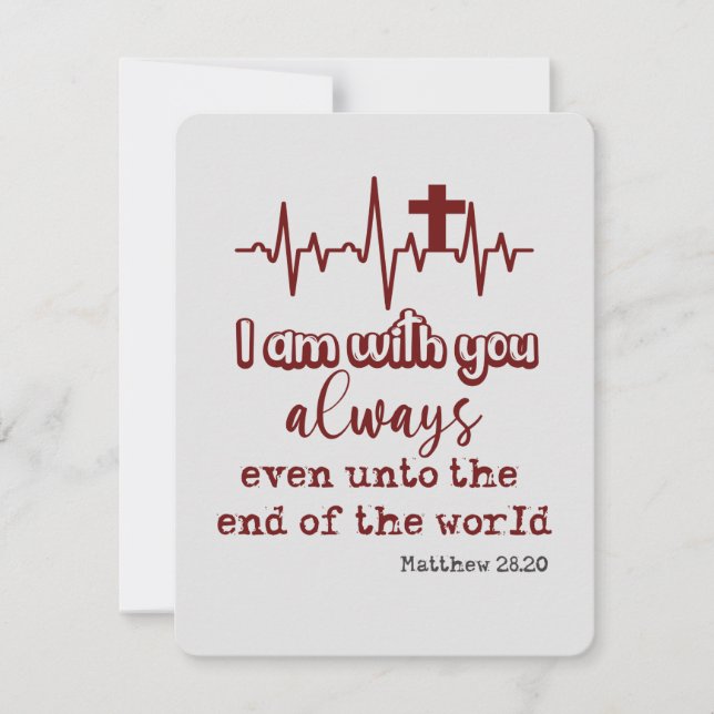 Ermutigung des KJV-Jesus-Zitats Christlich (Vorderseite)