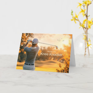 Ermutigung für einen Golfer Golf Sport Thema Karte