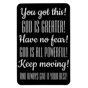 Ermutigung Glauben Inspiration Gott ist größer! Magnet