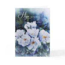 Ermutigung haben Hoffnung in Ihrem Herzen blauer B