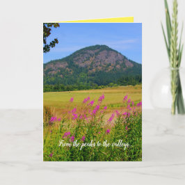 Ermutigung, Naturszene, eigene Worte Karte