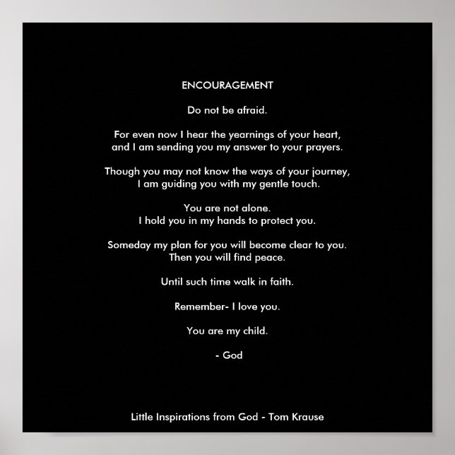 ERMUTIGUNG POSTER (Vorne)