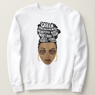 Ermutigung schwarzer Frauen, natürliche Haarnerve Sweatshirt
