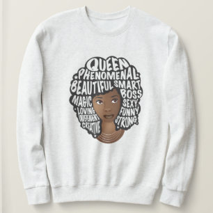 Ermutigung schwarzer Frauen, natürliche HaarSchönh Sweatshirt