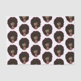 Ermutigung schwarzer Frauen, natürliches Haar Seidenpapier