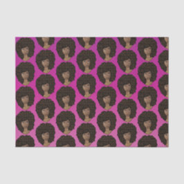 Ermutigung schwarzer Frauen, rosa Magenta Seidenpapier