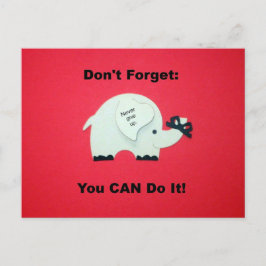 Ermutigung: Sie können es tun! Postkarte