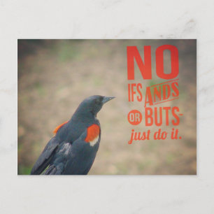 Ermutigung von Blackbird Postkarte