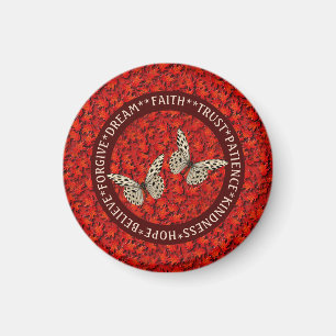 Ermutigung von Wörtern Herbstlaub Inspiration Magnet