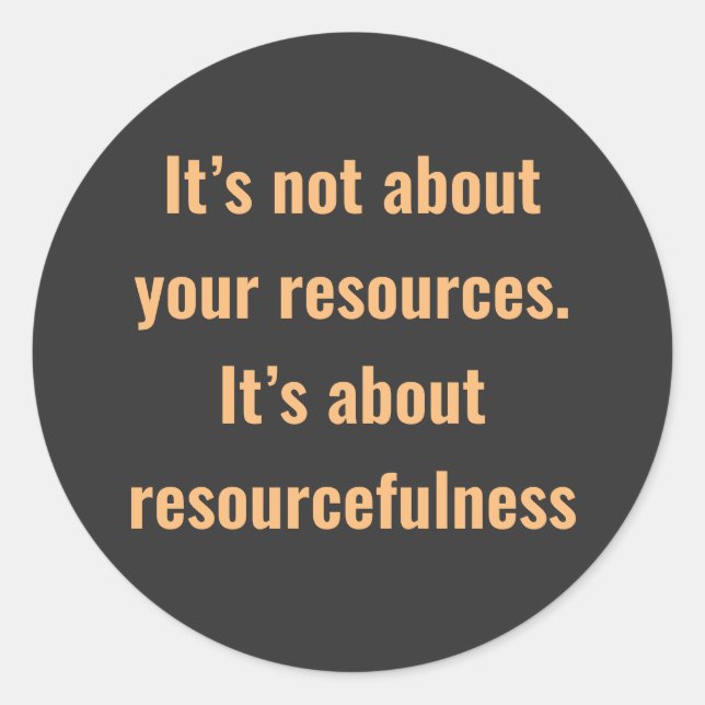 Ermutigung von Wörtern mit einfachem Text Runder Aufkleber (Vorderseite)