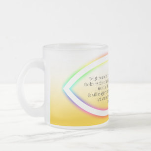 Ermutigungs-Tasse mit Christentums-Fisch-Symbol Mattglastasse