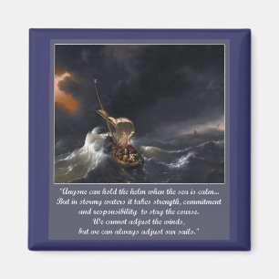 Ermutigungs-Zitat für schwierige Zeiten Magnet