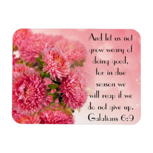 Ermutigungsbibel-Vers Galatians 6:9 Magnet