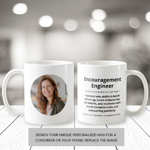 Ermutigungsingenieur für kundenspezifisches Foto M Kaffeetasse