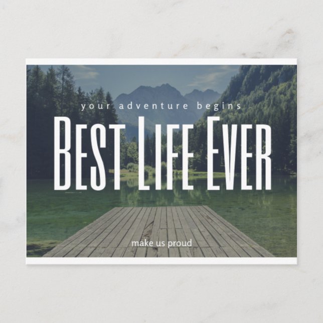 Ermutigungskarte für Bedarf greaters Postkarte (Vorderseite)