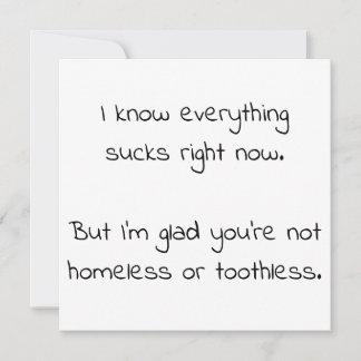 Ermutigungskarte für echte Hausfrauen-Fans