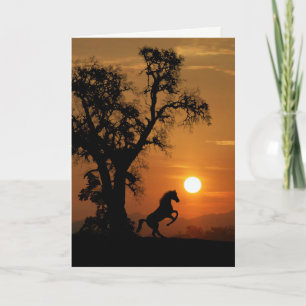 Ermutigungskarte für Pferde und Eichen Karte