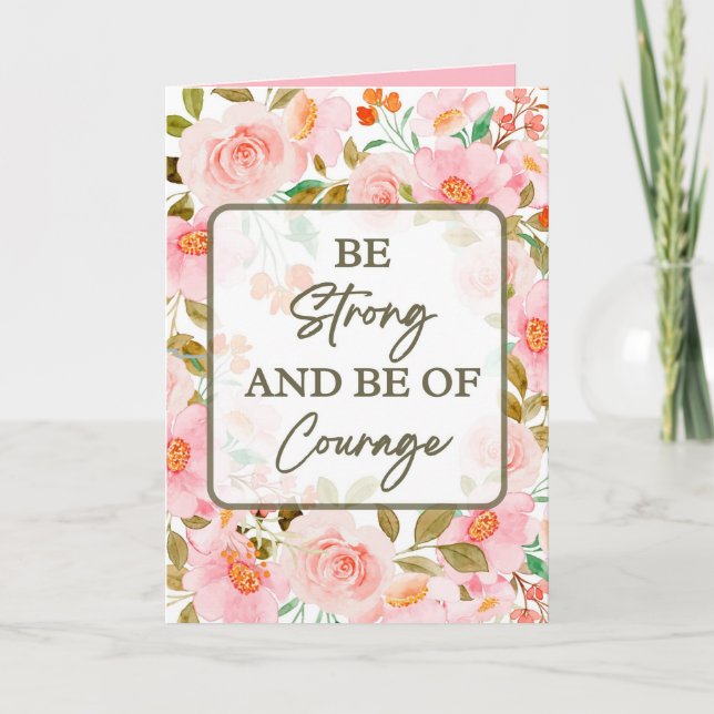 Ermutigungskarte für schwierige Zeiten z.B. Krankh Ankündigung (Vorderseite)