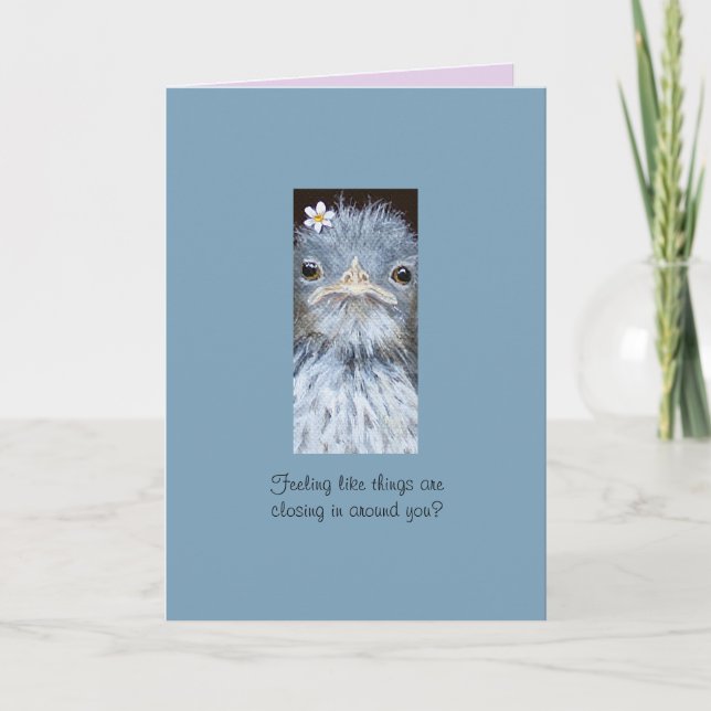 Ermutigungskarte für Vögel Karte (Vorderseite)