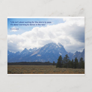 Ermutigungskarte - Tanz im Regen Postkarte