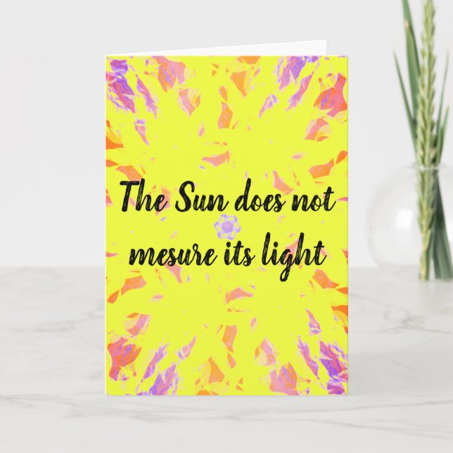 Ermutigungskarte und Inspirationskarte Karte (Vorderseite)