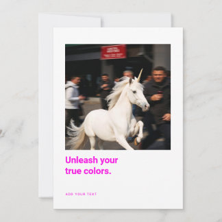Ermutigungskarten mit Einhorn-Fotos für Kreative Dankeskarte