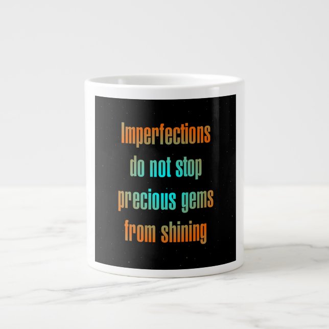 Ermutigungszitat # 105 Jumbo-Tasse (Vorderseite)