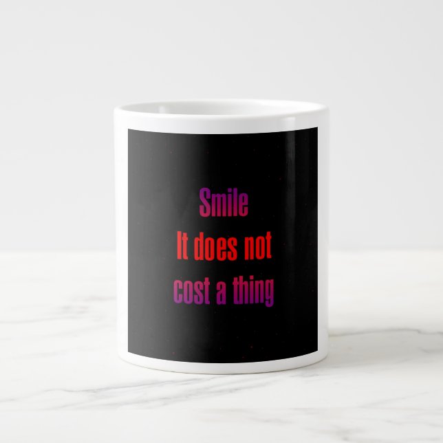 Ermutigungszitat # 131 Jumbo-Tasse (Vorderseite)