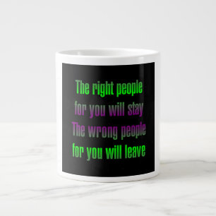 Ermutigungszitat # 156 Jumbo-Tasse