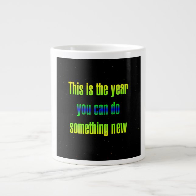 Ermutigungszitat # 179 Jumbo-Tasse (Vorderseite)