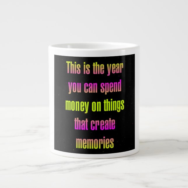 Ermutigungszitat # 217 Jumbo-Tasse (Vorderseite)