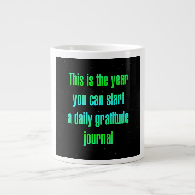Ermutigungszitat # 218 Jumbo-Tasse (Vorderseite)
