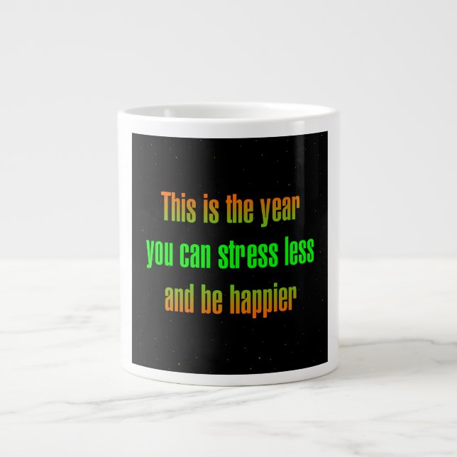 Ermutigungszitat # 229 Jumbo-Tasse (Vorderseite)