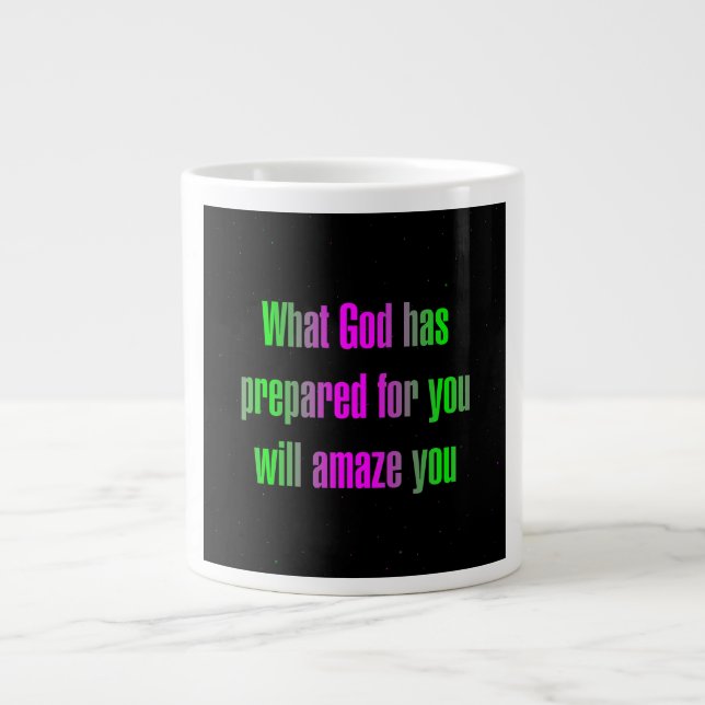 Ermutigungszitat # 252 Jumbo-Tasse (Vorderseite)