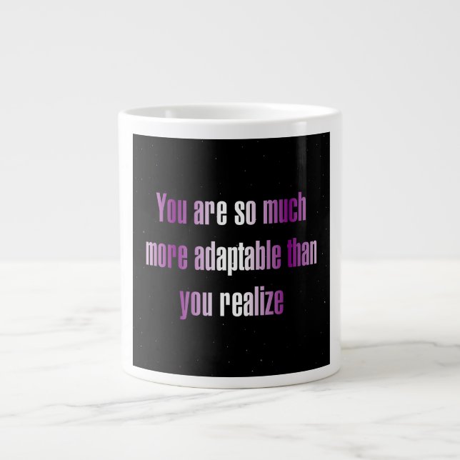 Ermutigungszitat # 269 Jumbo-Tasse (Vorderseite)