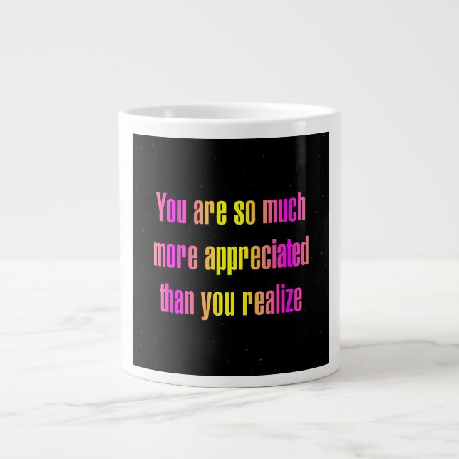 Ermutigungszitat # 273 Jumbo-Tasse (Vorderseite)