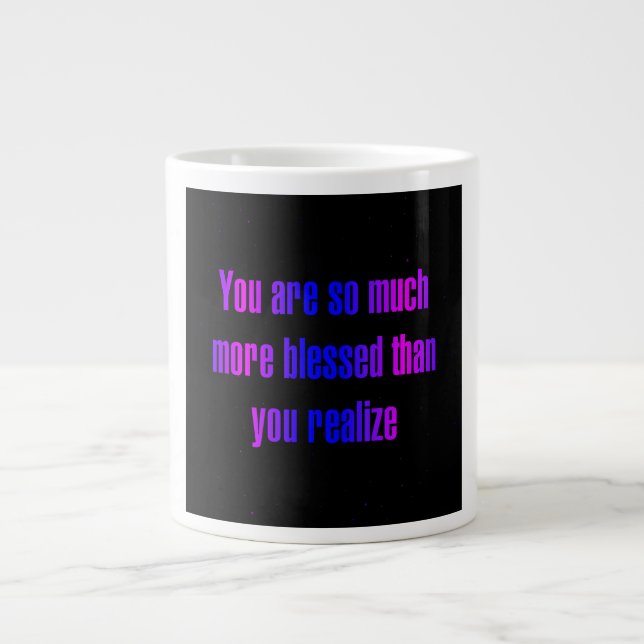 Ermutigungszitat # 277 Jumbo-Tasse (Vorderseite)
