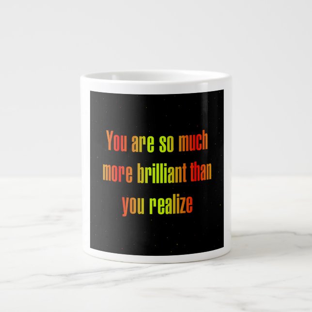 Ermutigungszitat # 278 Jumbo-Tasse (Vorderseite)