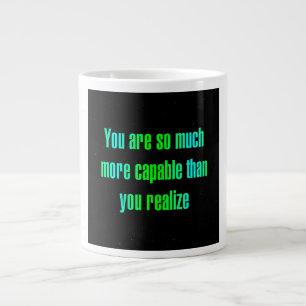 Ermutigungszitat # 279 Jumbo-Tasse