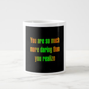 Ermutigungszitat # 283 Jumbo-Tasse