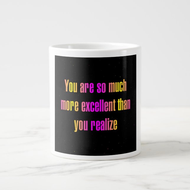 Ermutigungszitat # 286 Jumbo-Tasse (Vorderseite)