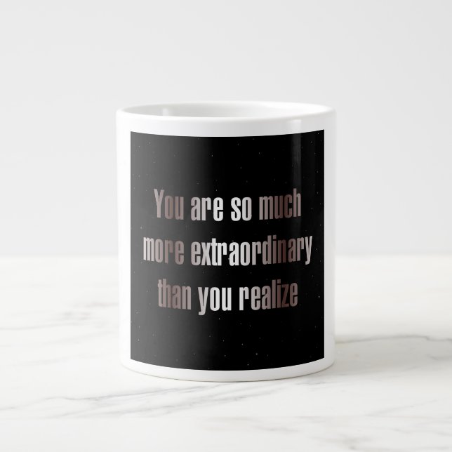 Ermutigungszitat # 288 Jumbo-Tasse (Vorderseite)