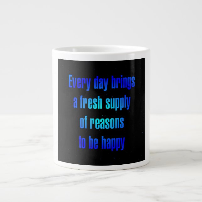 Ermutigungszitat # 28 Jumbo-Tasse (Vorderseite)