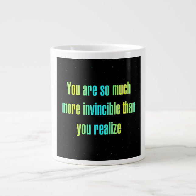 Ermutigungszitat # 294 Jumbo-Tasse (Vorderseite)