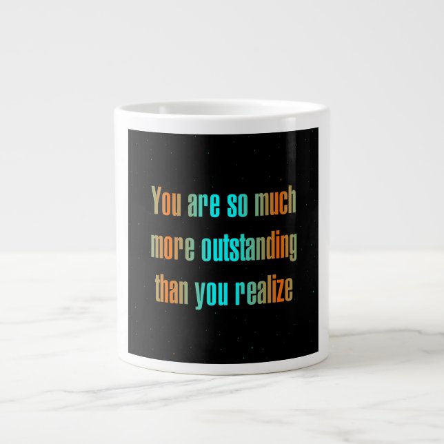 Ermutigungszitat # 299 Jumbo-Tasse (Vorderseite)
