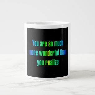 Ermutigungszitat # 312 Jumbo-Tasse