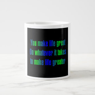 Ermutigungszitat # 339 Jumbo-Tasse