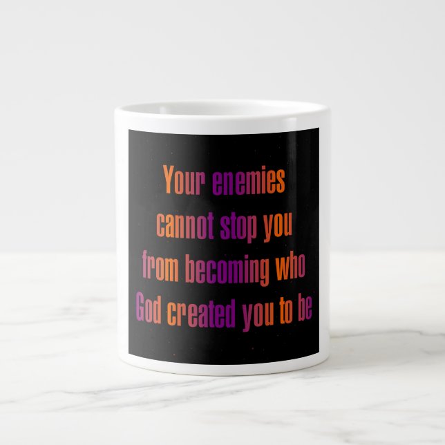 Ermutigungszitat # 364 Jumbo-Tasse (Vorderseite)