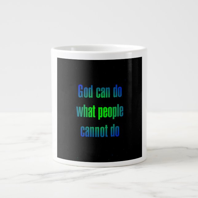 Ermutigungszitat # 39 Jumbo-Tasse (Vorderseite)